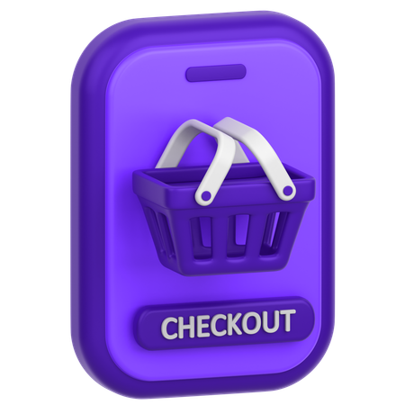 Shopping Checkout  3D Icon