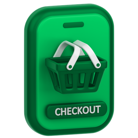 Shopping Checkout  3D Icon