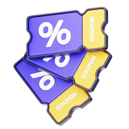 Shopping Coupon  3D Icon