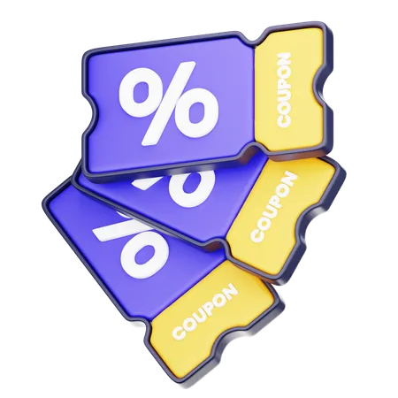 Shopping Coupon  3D Icon