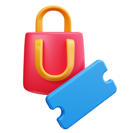 Shopping Coupon  3D Icon