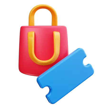 Shopping Coupon  3D Icon