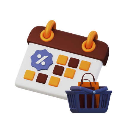 Shopping date  3D Icon