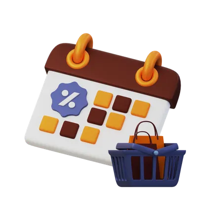 Shopping date  3D Icon