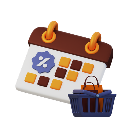 Shopping date  3D Icon