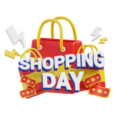 Shopping Day  3D Icon