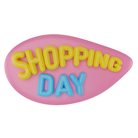 Shopping Day  3D Icon