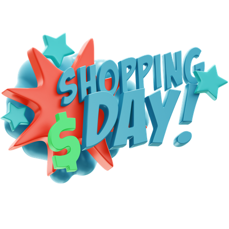 Shopping Day  3D Icon