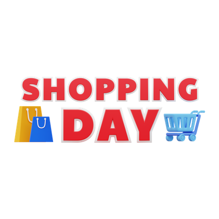 Shopping day  3D Icon