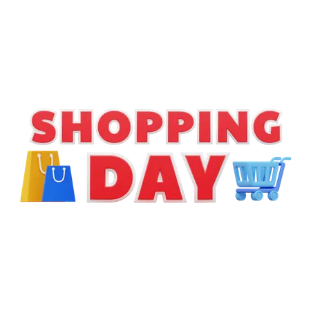 Shopping day  3D Icon