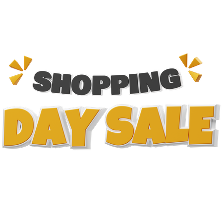 Shopping Day Sale  3D Icon