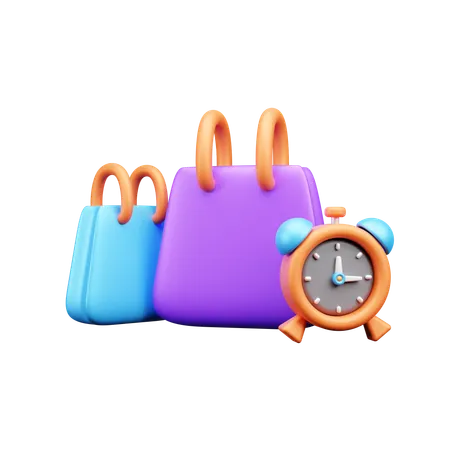 Shopping Deadline  3D Icon