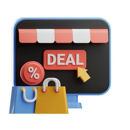 Shopping Deal  3D Icon