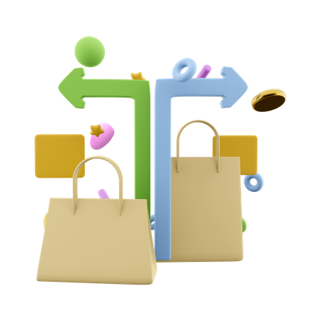 Shopping Delivery  3D Icon