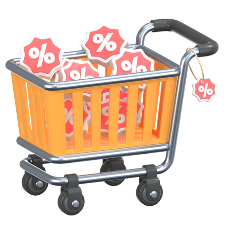 ショッピング割引  3D Icon
