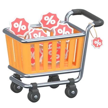 ショッピング割引  3D Icon