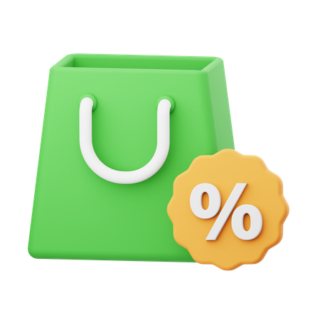 Shopping Discount  3D Icon