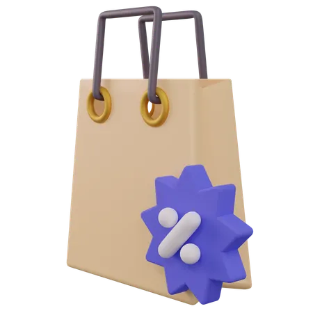 Shopping Discount  3D Icon