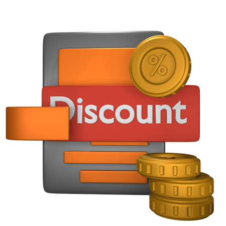 Shopping Discount  3D Icon