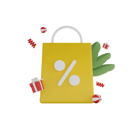 Shopping Discount  3D Icon