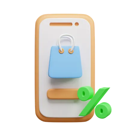 Shopping Discount  3D Icon