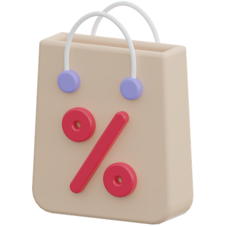 Shopping Discount  3D Icon