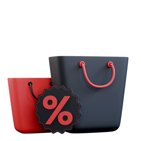 Shopping Discount  3D Icon