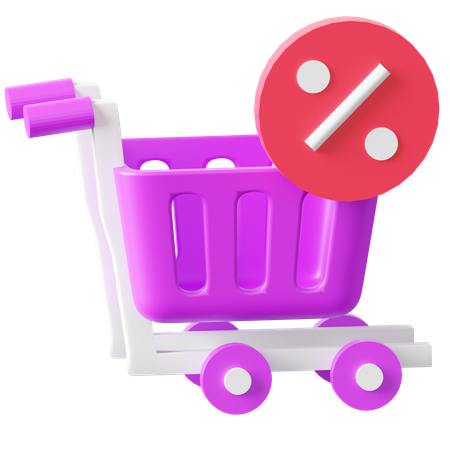 Shopping Discount  3D Icon