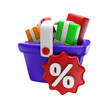 Shopping discount  3D Icon