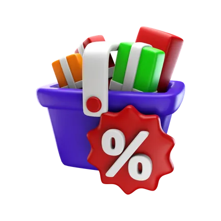 Shopping discount  3D Icon