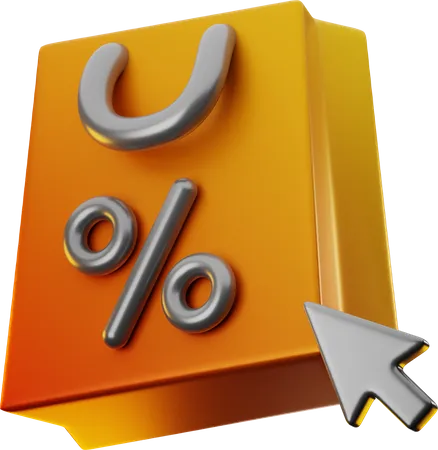 Shopping Discount  3D Icon