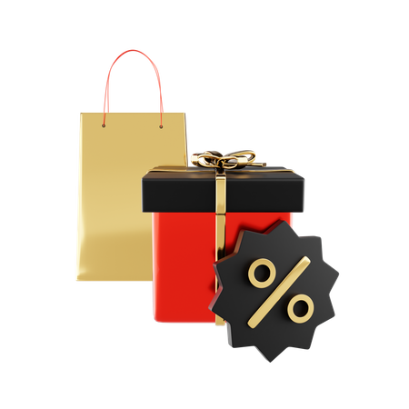 Shopping Discount  3D Icon