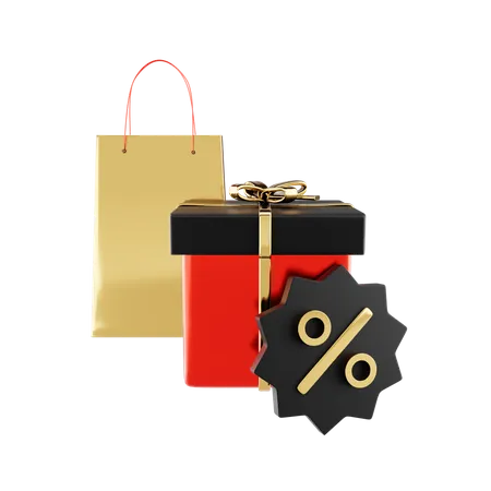 Shopping Discount  3D Icon