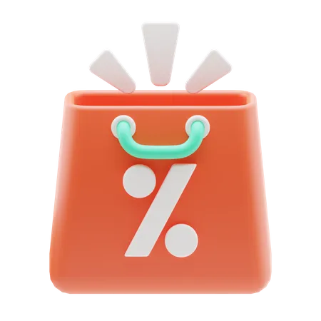 Shopping Discount  3D Icon