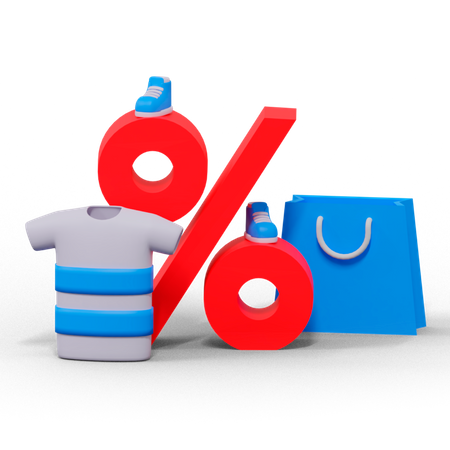 Shopping Discount  3D Icon