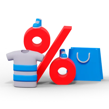 Shopping Discount  3D Icon