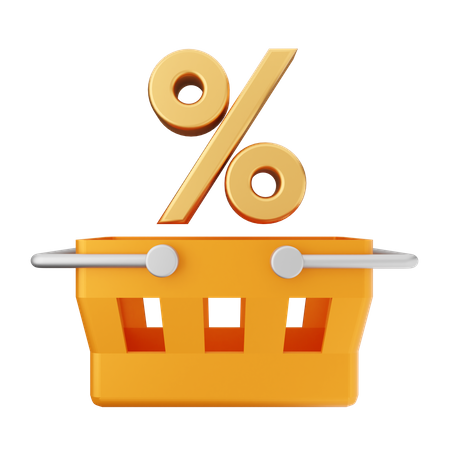 Shopping Discount  3D Icon