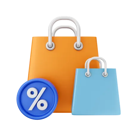 Shopping Discount  3D Icon