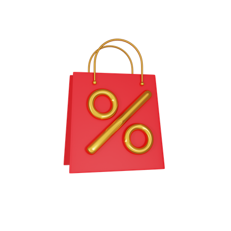 Shopping Discount  3D Icon