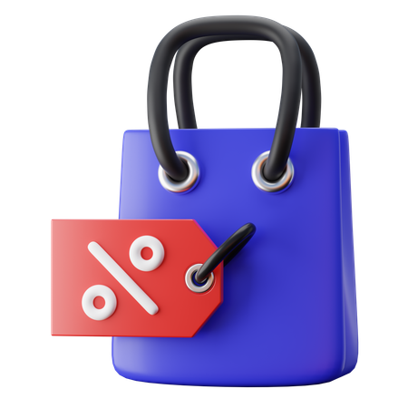Shopping Discount  3D Icon