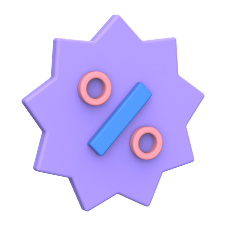 Shopping discount  3D Icon