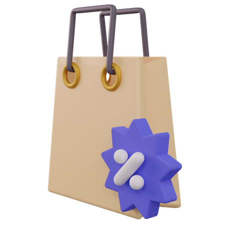 Shopping Discount  3D Icon