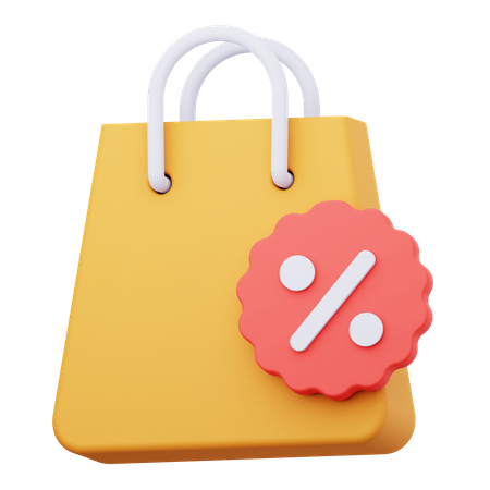 Shopping Discount  3D Icon
