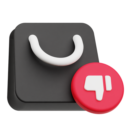 Shopping Dislike  3D Icon