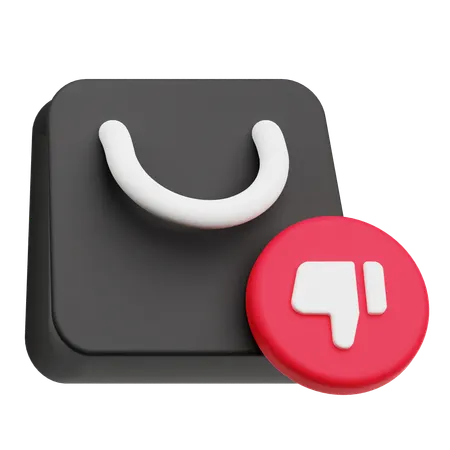Shopping Dislike  3D Icon