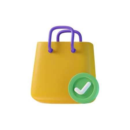 Shopping Done  3D Icon