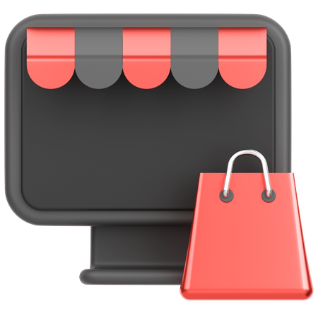 Shopping en ligne  3D Icon