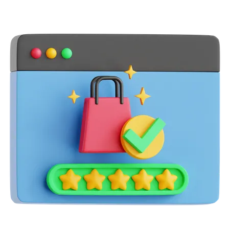 Shopping Feedback  3D Icon