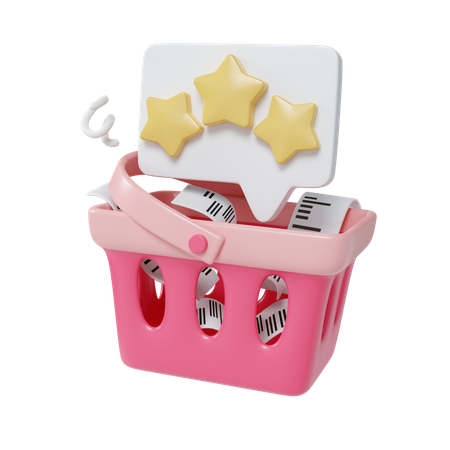 Shopping feedback  3D Icon