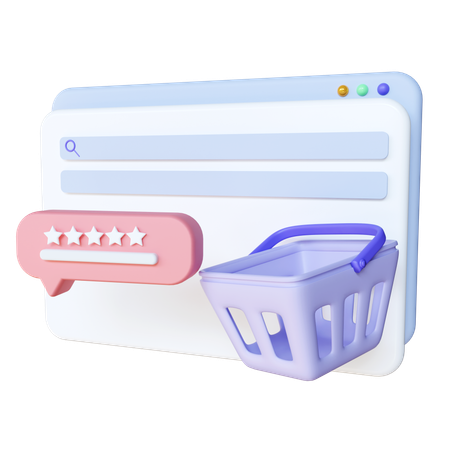 Shopping feedback  3D Icon